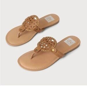 DV by Dolce Vita Gionna Tan Medallion Sandals Size 8